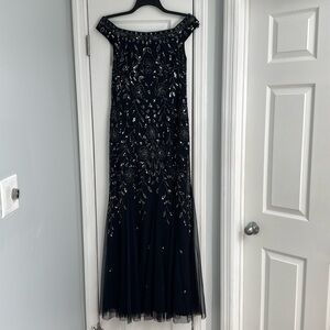 Oleg Cassini Beaded Gown Size 12